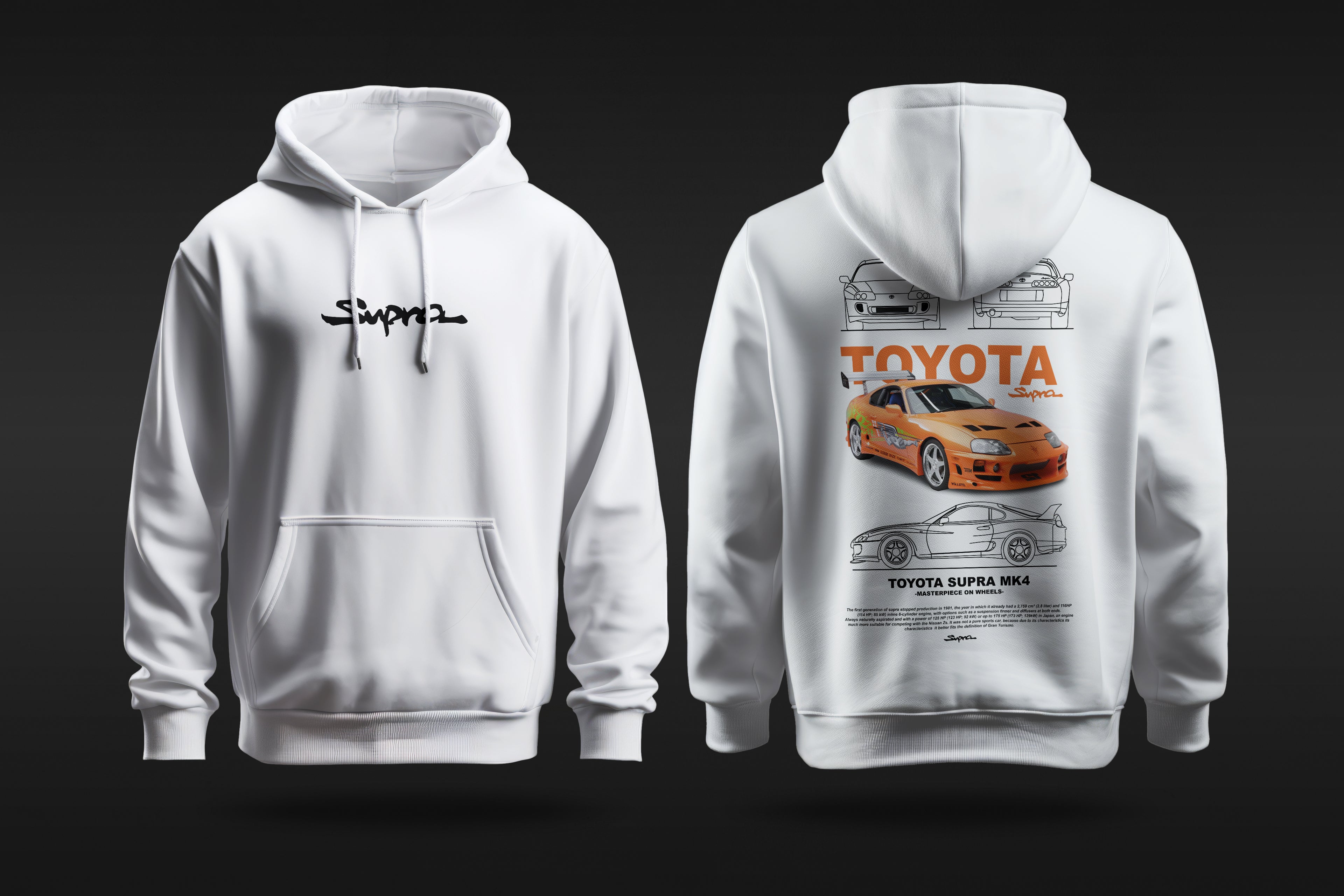 Old Toyota Supra - Hoodie